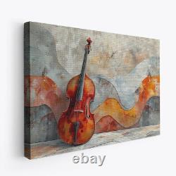 Art mural horizontal en toile Bass Boho Music Design 2 Impressions cadeaux de photos