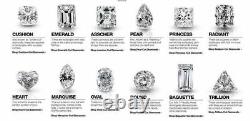 Bague de fiançailles en diamant de laboratoire de style Art Déco en or blanc 14 carats
