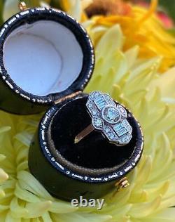 Bague de fiançailles en or rempli d'un diamant de coupe ronde créé en laboratoire de 1,80 Ct dans le style Art Déco