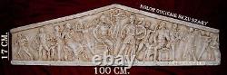 Bas-relief Grèce Tympanon Plâtre Grand Sculpture Image Grecque Wandrelief