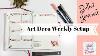 Bullet Journal Setup Hebdomadaire Style Art Déco