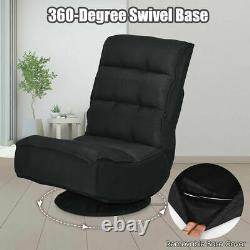 Chaise Pliante Lazy Sofa 360 Degree Ergonomic Swivel Chaise De Jeu De Sol Réglable