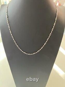 Collier en platine de style Art Déco avec diamant à la chaîne 2,60 ct. 23'