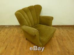 Dk053 Danoise Winged-back Lounge Chair Vintage Retro Twentieth Century