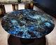 Élégante Table Basse Latérale En Labradorite Avec Un Design Unique Parfait Pour La Décoration Intérieure.