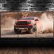 Ford Ranger Raptor Hors Route Cab Course 3 Pièces Toile Mur Art Imprimer Décoration Maison