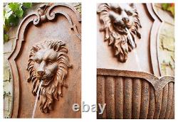 Gentle Lion Head Wall Fontaine Caractéristique De L'eau Bronze Antique Animal Vintage Look
