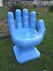 Giant Blue Hand Shaped Chair 32 Haut Adulte Taille 70's Retro Eames Icarly