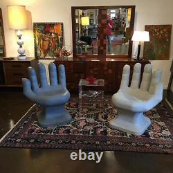 Giant White Hand Shaped Chair 32 Grand Adulte 70's Retro Eames Icarly Nouveau