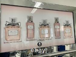 Grand Parfum Rose 3d Photo Avec Cadre Miroir, Cadre En Verre De Parfum