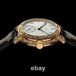 Homme Wrist Watch Vintage Mécanique 17j Restauré Mouvement Suisse Ulysse Nardin
