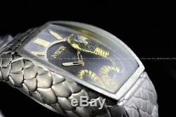 Invicta 47mm Tonneau Venom King Cobra Argent Suisse Serpent Bracelet Texture Montre