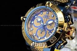 Invicta 50mm Subaqua Noma Swiss Chrono Khaki Gold Blue/green High Polish Watch