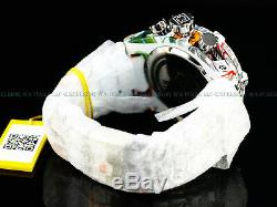 Invicta Bolt Zeus Hydroplated Bracelet Graffiti Blanc Chronographe 52 MM Montre Nouveau