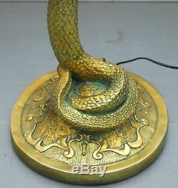Lampadaire Rare Snake De Edgar Brandt Original Vendu Pour 76 000 $