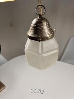 Lustre danois GRANATE lampe style art déco 1940