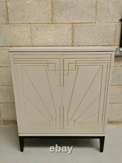 Marks & Spencer's Carraway Art Deco Light Grey Boissons Cabinet Rrp-£499
