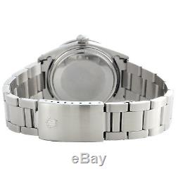 Mens Rolex Datejust 36mm Diamond Watch Oyster Band En Acier Blanc Mop Dial 2 Ct