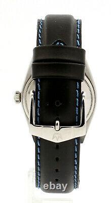Mens Vintage Rolex Oyster Perpetual Date 34mm Blue Dial Montre En Acier Inoxydable