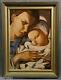 Mère Et Enfant Peinture À L'huile Huile Sur La Toile 20 X 28,5 Signé Tamara Lempicka