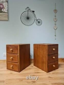 Paire De 2 Tables De Chevet Vintage Tables De Chevet Armoires Art Déco Antique Style