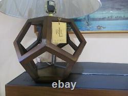 Ralph Lauren Accueil Collection Rare Lampe De Table Wood Honeycomb Dx34 Genuine Nouveau