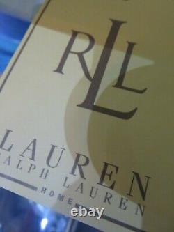 Ralph Lauren Cylindre En Verre De Payton Bronze Silver Lampe De Table Grand Dx24 Home Auth