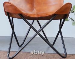 Rétro Butterfly Chair Vintage Industrial Style Metal Siège De Meubles Rembourrés