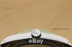 Rolex Datejust Mens Montre En Acier Inoxydable + Rolex En Or Blanc 18 Carats Lunette
