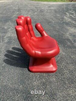 Rouge Foncé Droit Hand Shaped Chair 32 Haut Adulte 70s Rétro Eames Icarly Nouveau