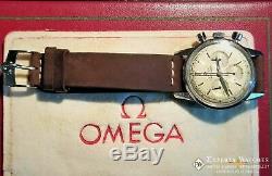 Serviced Vintage Omega Seamaster Chronographe Cal 321 Montre Ck 2947 Box & Papiers