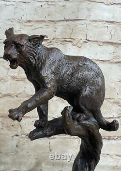 Statue Sculpture Puma Art animalier Style Art Déco Style Art Nouveau Bronze Deal
