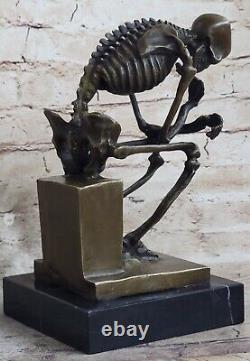 Statue Sculpture combattant squelette Style Art Déco Style Art Nouveau Figure en Bronze