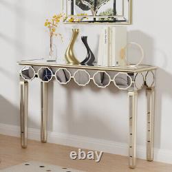 Superbe table de maquillage coiffeuse entrée miroir console table d'économie d'espace