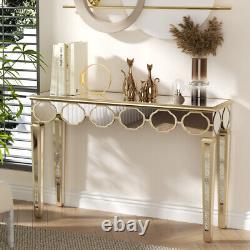 Superbe table de maquillage coiffeuse entrée miroir console table d'économie d'espace