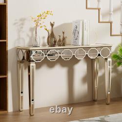 Superbe table de maquillage coiffeuse entrée miroir console table d'économie d'espace