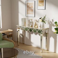 Superbe table de maquillage coiffeuse entrée miroir console table d'économie d'espace