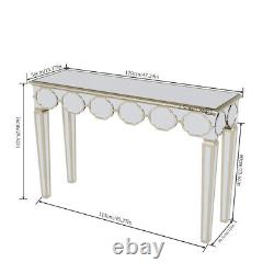 Superbe table de maquillage coiffeuse entrée miroir console table d'économie d'espace