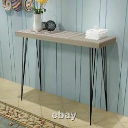 Table Étroite De Console Avec Des Pattes En Épingle À Cheveux Wooden Rustic Hallway Table Side Table