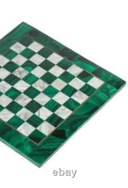 Table d'échecs verte unique faite à la main pour adultes - Jeux de société stratégiques - Cadeaux intérieurs