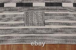 Tapis de cuisine en coton tissé à la main, Kilim gris pour le salon, tapis de zone, tapis d'extérieur