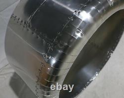 Timothy Oulton Style Aviator Aviation Cowlin/g Miroir Style Industriel En Aluminium