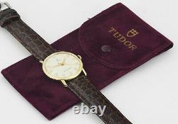 Tudor Small Rose Solid Gold Vintage Mens Mint Condition Wrist Watch