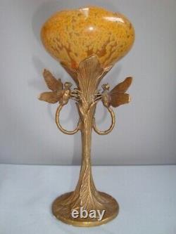 Vase Figurine Libellule Animalier Style Art Déco Art Nouveau Porcelaine