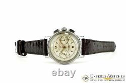 Vintage 1950s Lemania 105 Chronographe Wwii Cal 1275 (320 / 321) Ch27 Watch Cpo