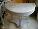 Vintage Demi Lune Marbre Top Wash Table Stand / Console Dans Shabby Chic Laura Ashle