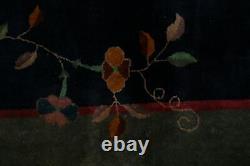 Vintage Dye Légume Art Déco Nichols Chinese Area Rug Tapis 9x11 Tricoté À La Main