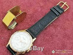 Vintage Serviced Cronographe Suisse Chronographe En Or 18 Carats Landeron 248 Montre