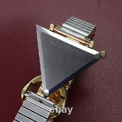 Vintage Waltham Rare Vintage Gold Filled Masonic Triangle Wrist Watch Serviced