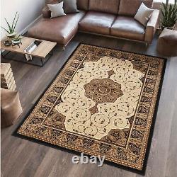 Zone Rug Chambre Lourde Salle À Manger Tapis Style Traditionnel Épaisseur Coureur Durable